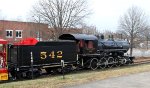 Atlantic & Yadkin 542 is on display at Spdncer Shops